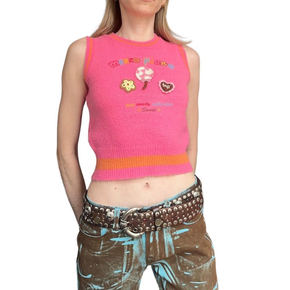 Mezzo Piano pink sweater vest